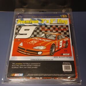 Nascar Bill Elliott #9 Premium 3'x5' Flag Red 2001 Everham Motorsports, New
